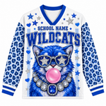 Chaotic Club Mascot Bubblegum Game Day Long Sleeve Mesh Jersey