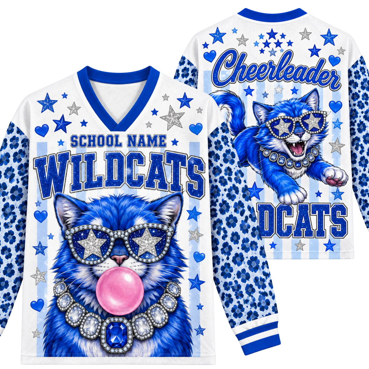 Chaotic Club Mascot Bubblegum Game Day Long Sleeve Mesh Jersey