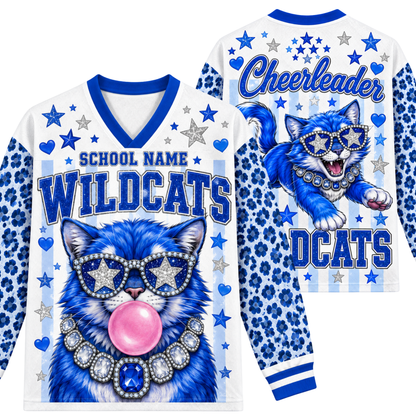 Chaotic Club Mascot Bubblegum Game Day Long Sleeve Mesh Jersey