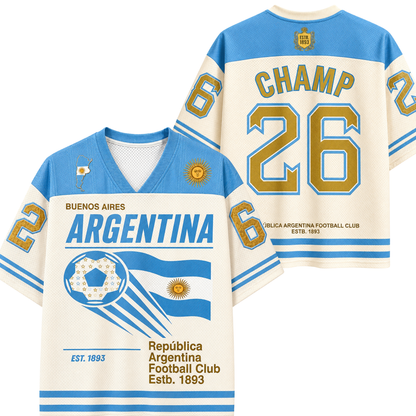 ChaoticClub Argentina Soccer Champ Mesh Jersey