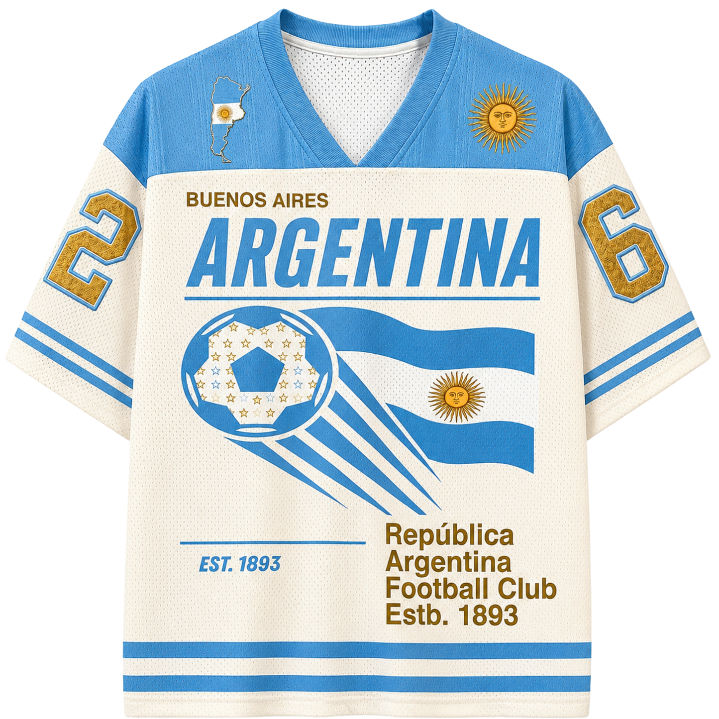 ChaoticClub Argentina Soccer Champ Mesh Jersey