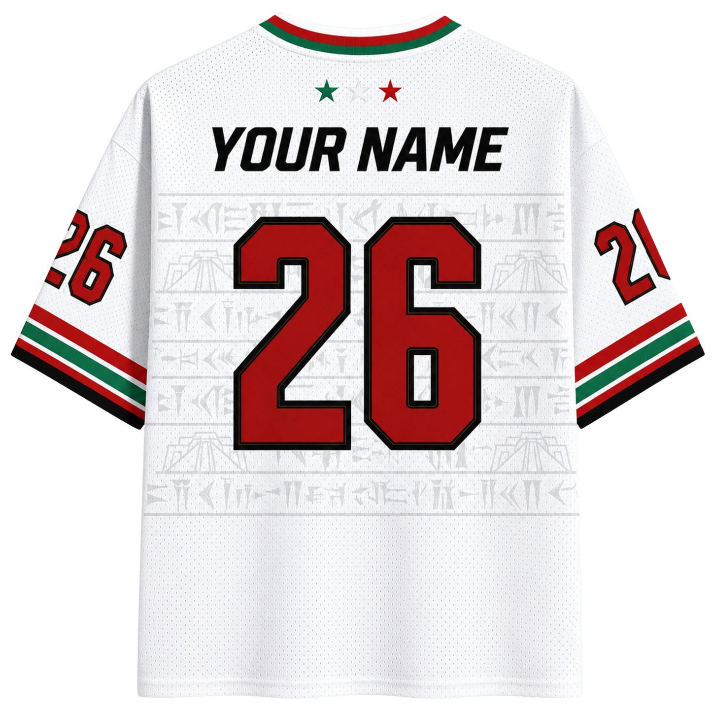 ChaoticClub Iraq Soccer Personalized Mesh Jersey