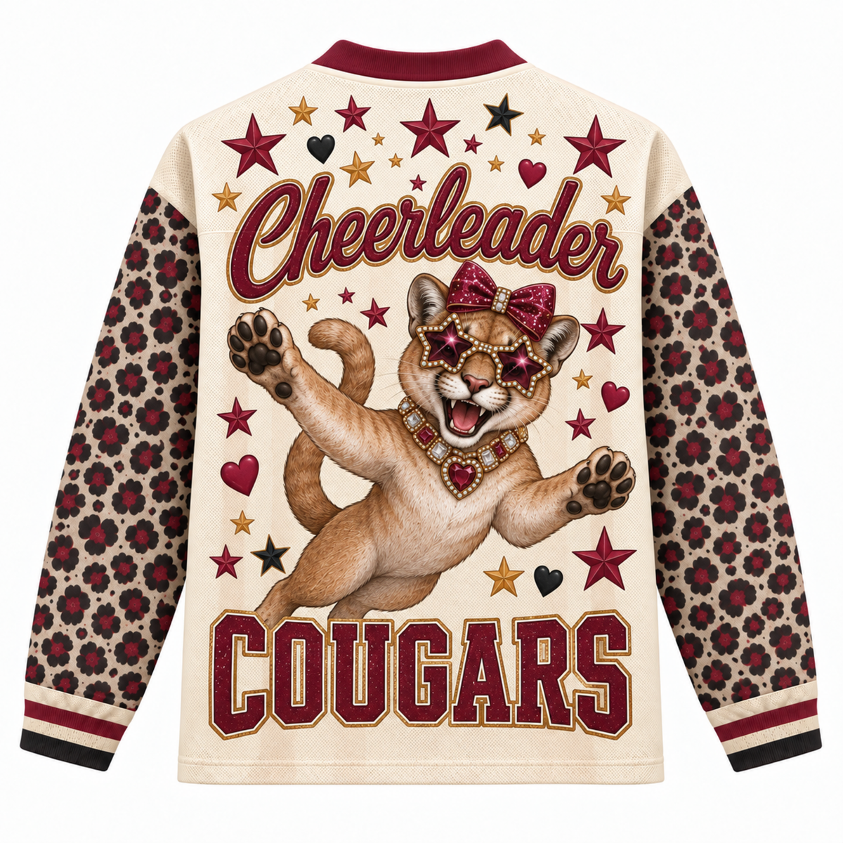 Chaotic Club Mascot Bubblegum Game Day Long Sleeve Mesh Jersey