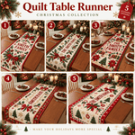 Chaotic Club Custom Family Name Christmas Quilt Table Runner
