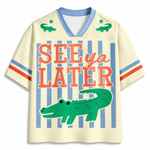 ChaoticClub Striped See Ya Later Mesh Jersey