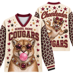 Chaotic Club Mascot Bubblegum Game Day Long Sleeve Mesh Jersey