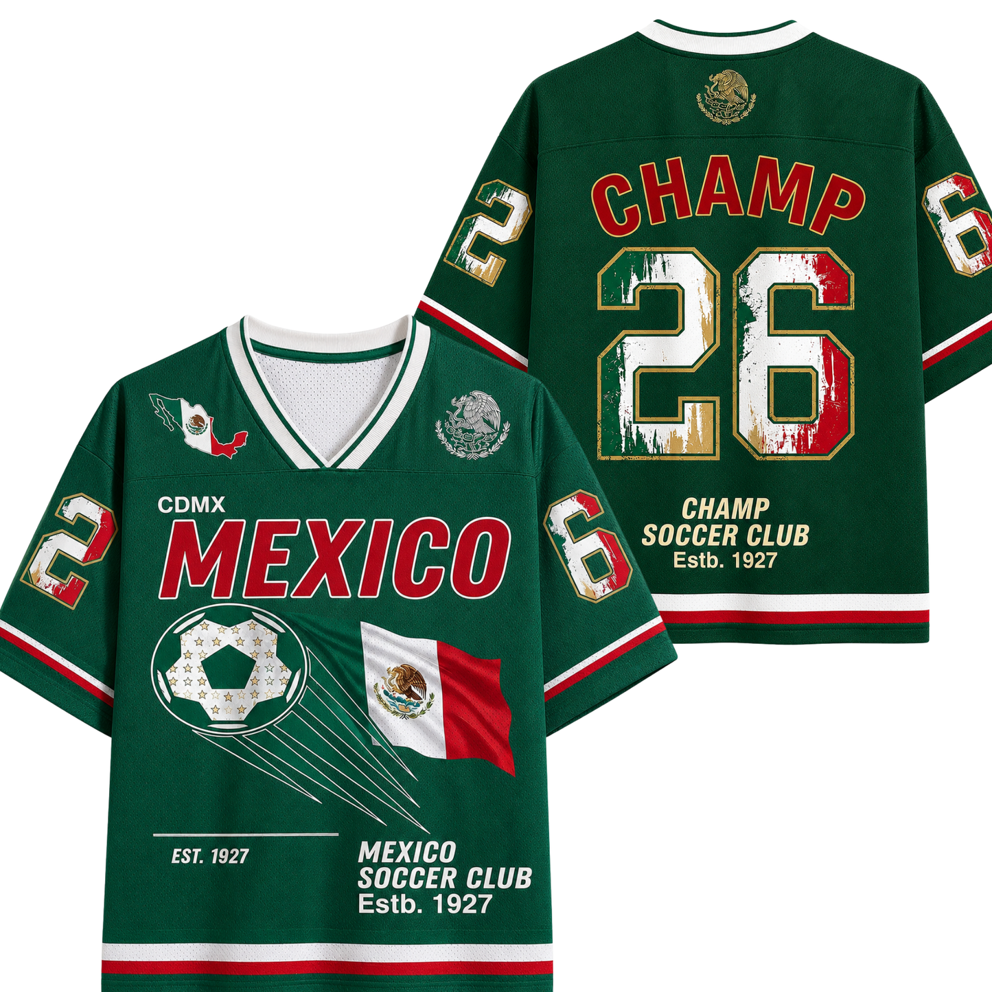 ChaoticClub Mexico Soccer Champ Mesh Jersey