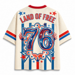 Chaotic Club Striped Patriotic Eagle 250th Year America Mesh Jersey