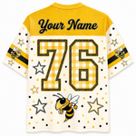 ChaoticClub Custom Gingham School Mascot Game Day Retro Mesh Jersey