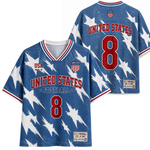 ChaoticClub Retro USA Soccer Star Vintage Mesh Jersey