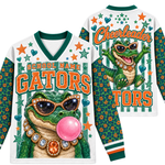 Chaotic Club Mascot Bubblegum Game Day Long Sleeve Mesh Jersey