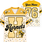 ChaoticClub Custom Gingham School Mascot Game Day Retro Mesh Jersey