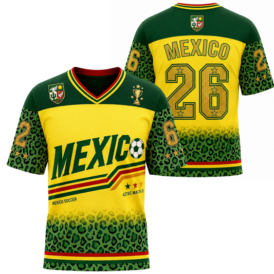 ChaoticClub Mexico Leopard Personalized Soccer Jersey