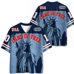 ChaoticClub Land Of Free USA Patriotic Mesh Jersey
