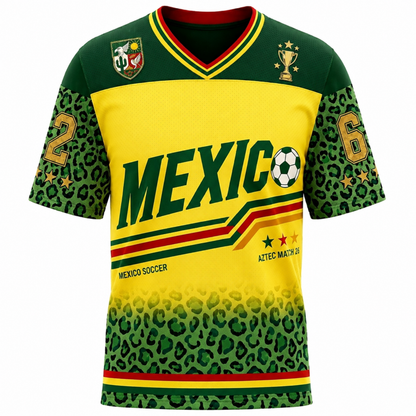 ChaoticClub Mexico Leopard Personalized Soccer Jersey