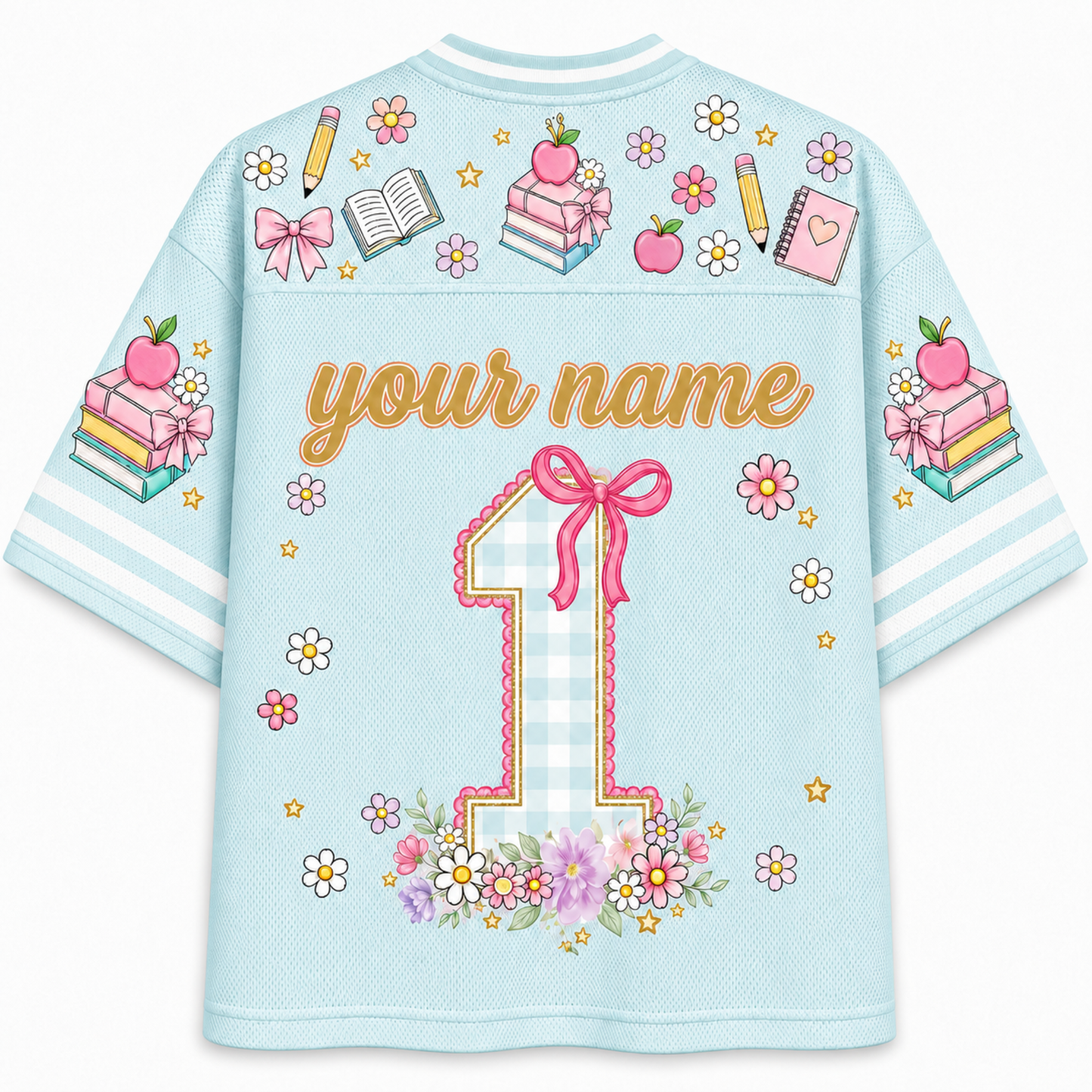 ChaoticClub School Mascot Floral Personalized Mesh Jersey