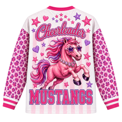 Chaotic Club Mascot Bubblegum Game Day Long Sleeve Mesh Jersey