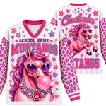 Chaotic Club Mascot Bubblegum Game Day Long Sleeve Mesh Jersey
