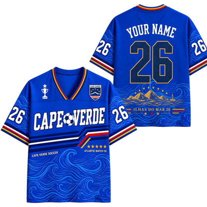 ChaoticClub Cape Verde Soccer Jersey Mesh Jersey