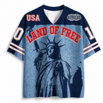 ChaoticClub Land Of Free USA Patriotic Mesh Jersey