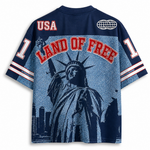 ChaoticClub Land Of Free USA Patriotic Mesh Jersey
