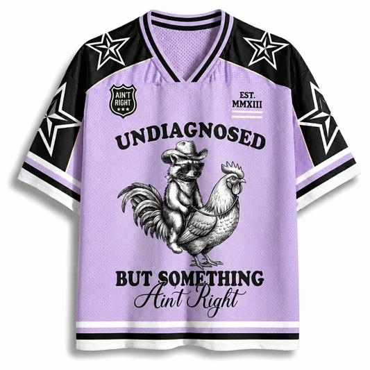 ChaoticClub Undiagnosed But Something Aint Right Humor Mesh Jersey