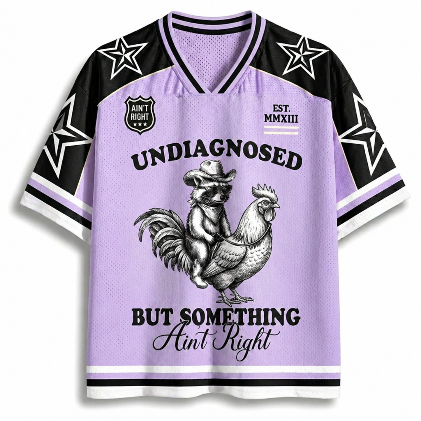 ChaoticClub Undiagnosed But Something Aint Right Humor Mesh Jersey