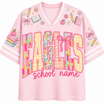 ChaoticClub School Mascot Floral Personalized Mesh Jersey