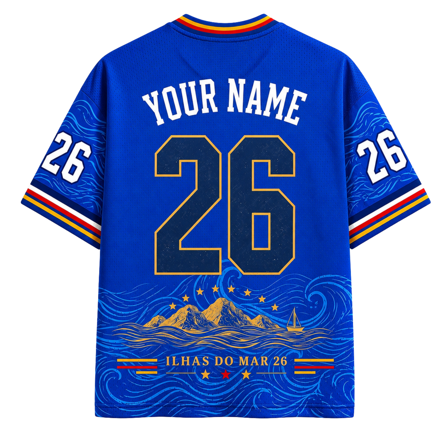 ChaoticClub Cape Verde Soccer Jersey Mesh Jersey
