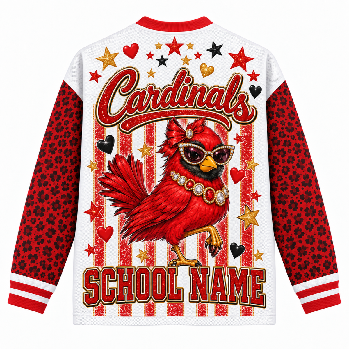 Chaotic Club Mascot Bubblegum Game Day Long Sleeve Mesh Jersey