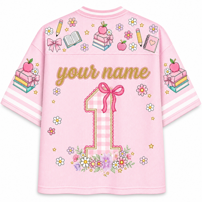 ChaoticClub School Mascot Floral Personalized Mesh Jersey