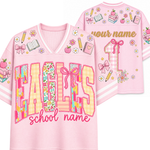 ChaoticClub School Mascot Floral Personalized Mesh Jersey