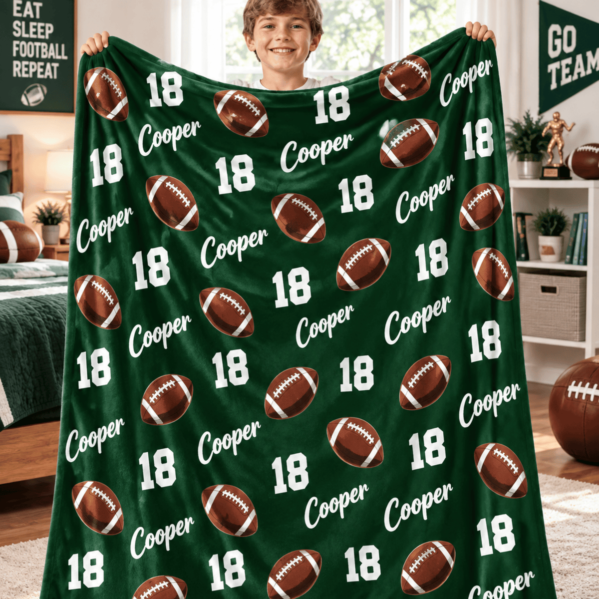 Chaotic Club Personalized Kids Sports Throw