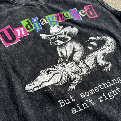 ChaoticClub Undiagnosed Racoon Crocodile Wash Tanktop