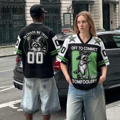 ChaoticClub Off To Commit Tomfoolery Raccoon Mesh Jersey