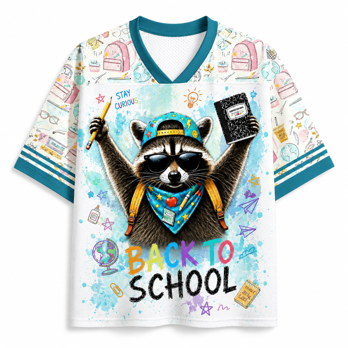 ChaoticClub Back to School Raccoon Mesh Jersey
