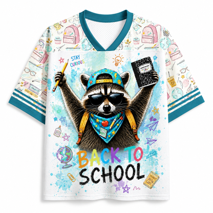 ChaoticClub Back to School Raccoon Mesh Jersey