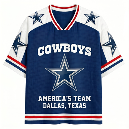 ChaoticClub Personalized Cowboys Dallas Mesh Jersey