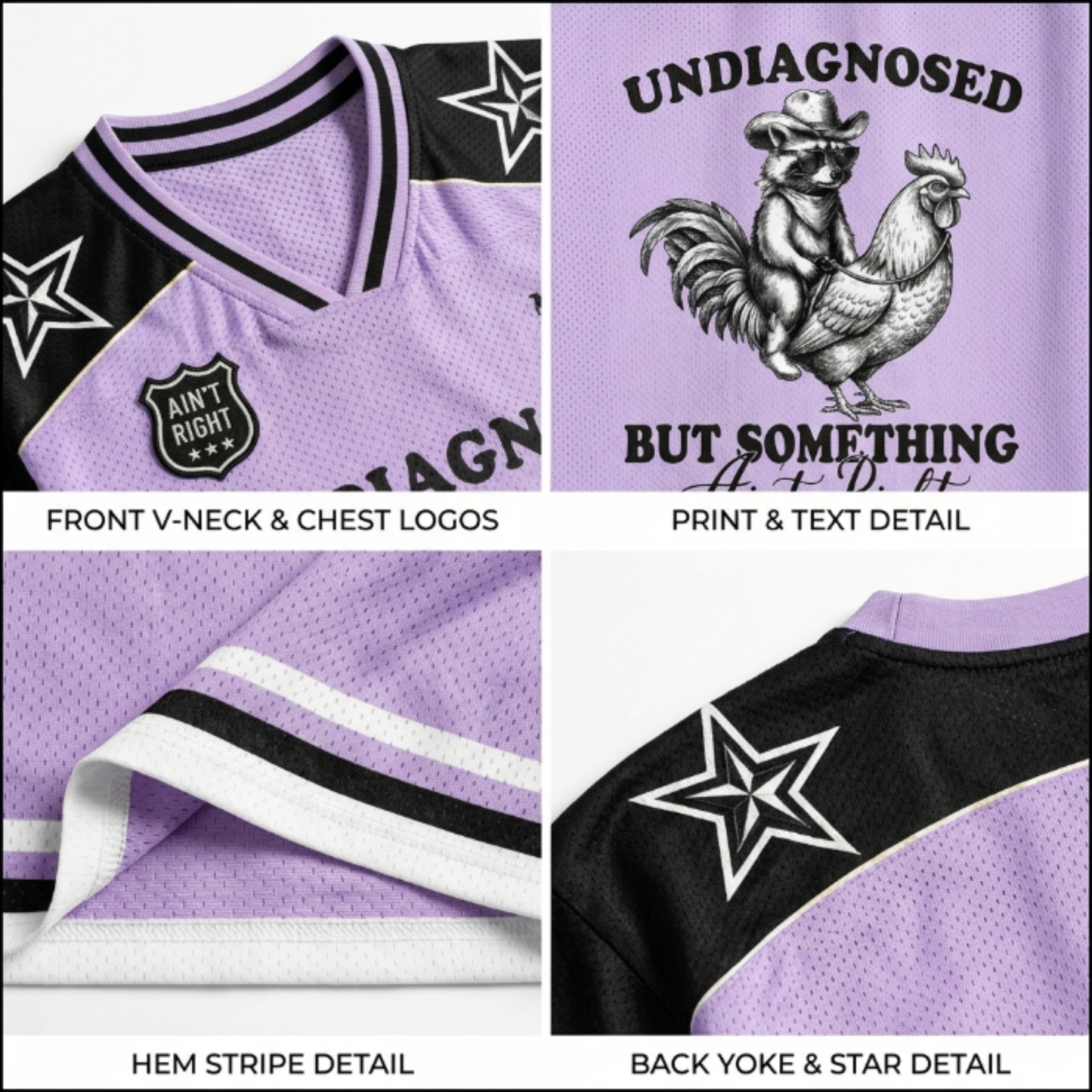 ChaoticClub Undiagnosed But Something Aint Right Humor Mesh Jersey