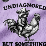 ChaoticClub Undiagnosed But Something Aint Right Humor Mesh Jersey