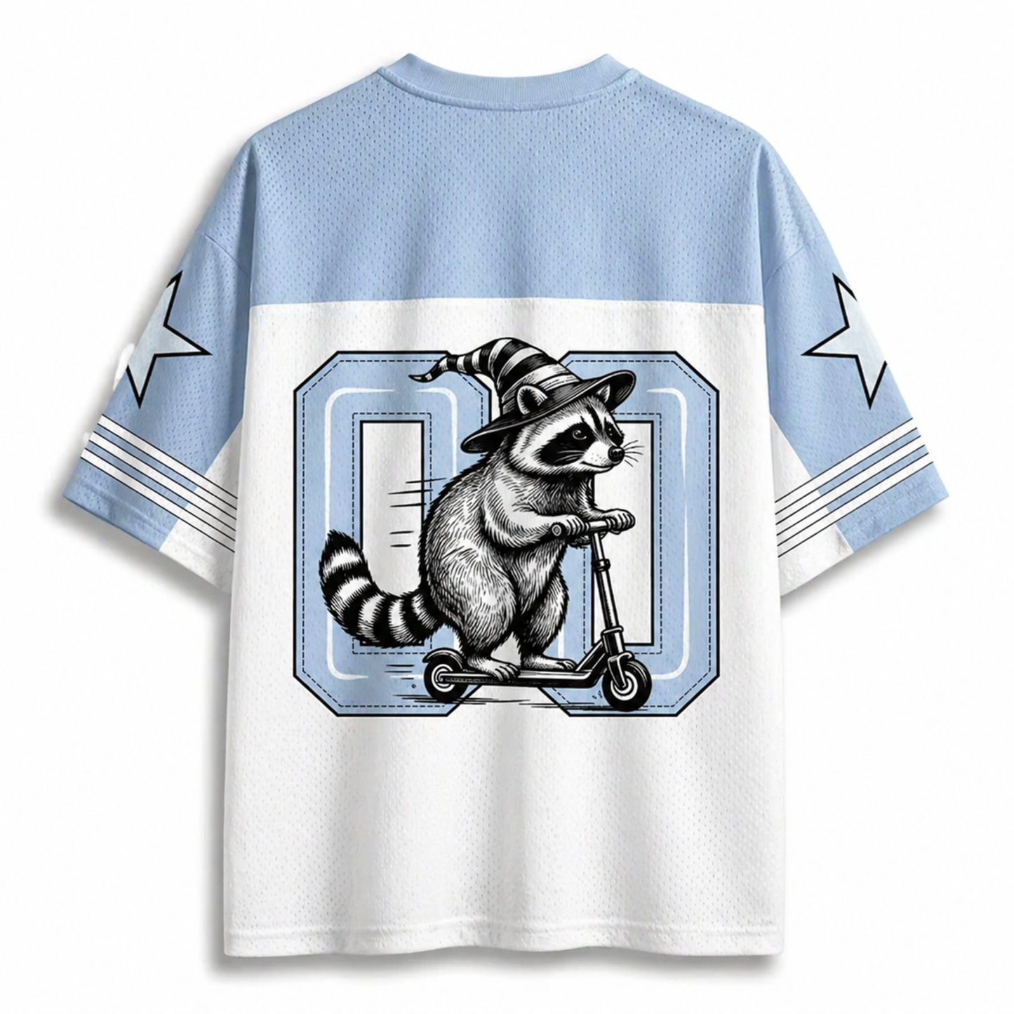 ChaoticClub Off To Cause A Kerfuffle Funny Raccoon Mesh Jersey