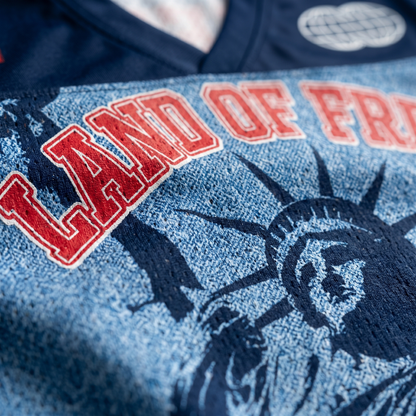 ChaoticClub Land Of Free USA Patriotic Mesh Jersey