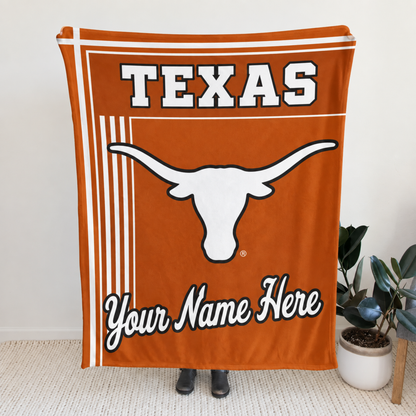 Chaotic Club Personalized College Mascot Fleece Blanket