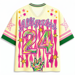 ChaoticClub Summer Striped Later Alligator Mesh Jersey