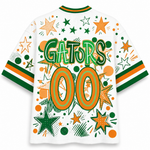 ChaoticClub Mascot Neon School Name Floral Mesh Jersey