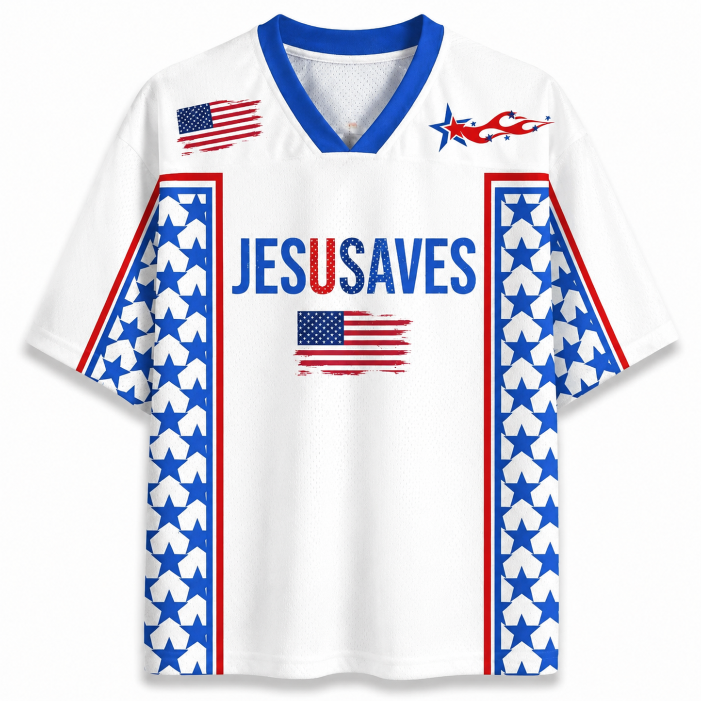 ChaoticClub Jesus Saves America Mesh Jersey