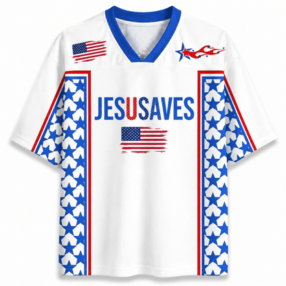 ChaoticClub Jesus Saves America Mesh Jersey
