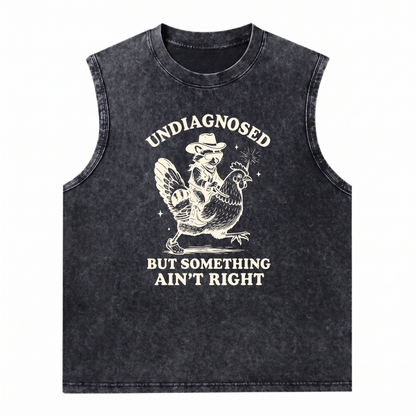 ChaoticClub Undiagnosed Cowboy Raccoon Wash Tanktop