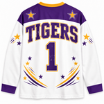 Chaotic Club Retro Mascot Patriotic Stars Game Day Long Sleeve Sports Jersey