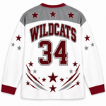 Chaotic Club Retro Mascot Patriotic Stars Game Day Long Sleeve Sports Jersey